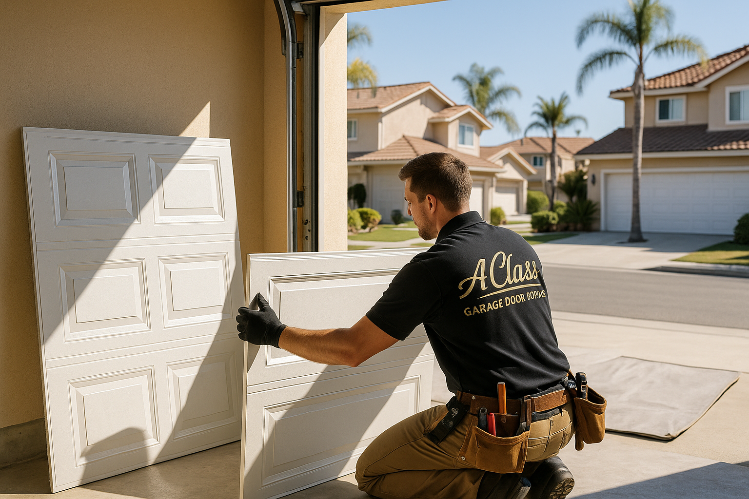 Garage Door Panel Replacement service in Durham
