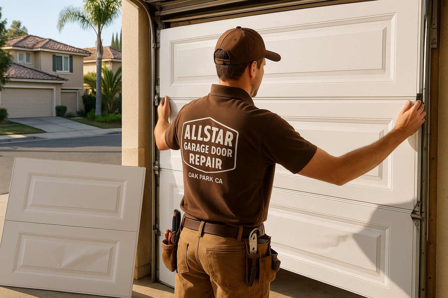 Garage Door Panel Replacement service in Limington