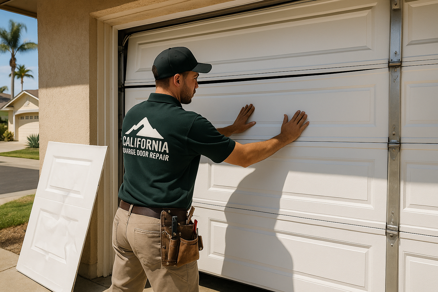 Garage Door Panel Replacement service in Barnstead