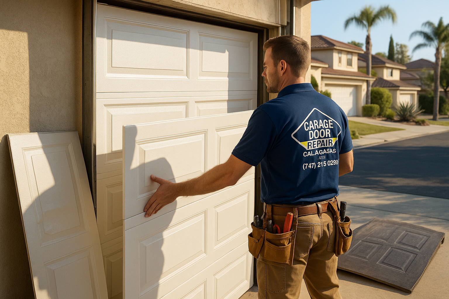 Garage Door Panel Replacement service in Hollis