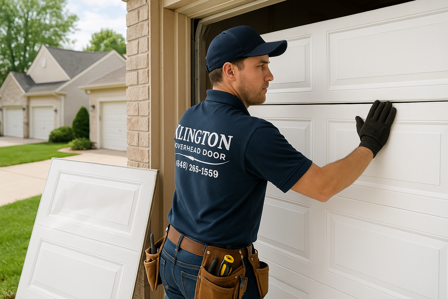 Garage Door Panel Replacement service in Middleton