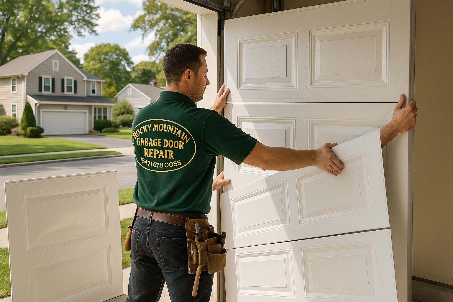 Garage Door Panel Replacement service in Barrington