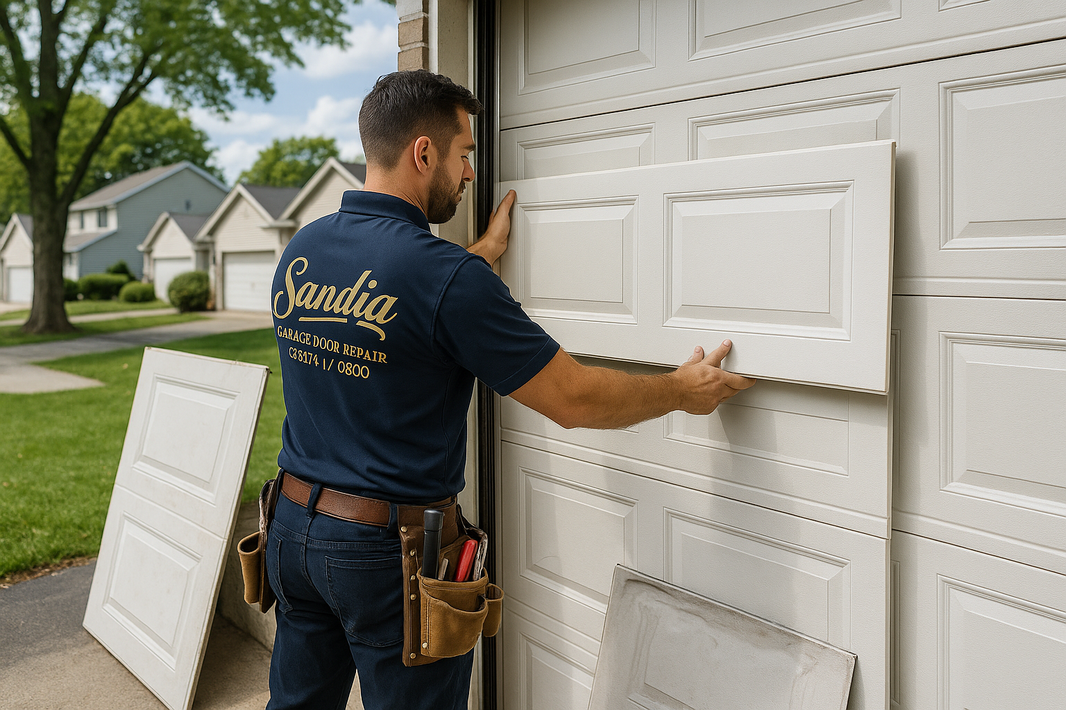 Garage Door Panel Replacement service in Effingham