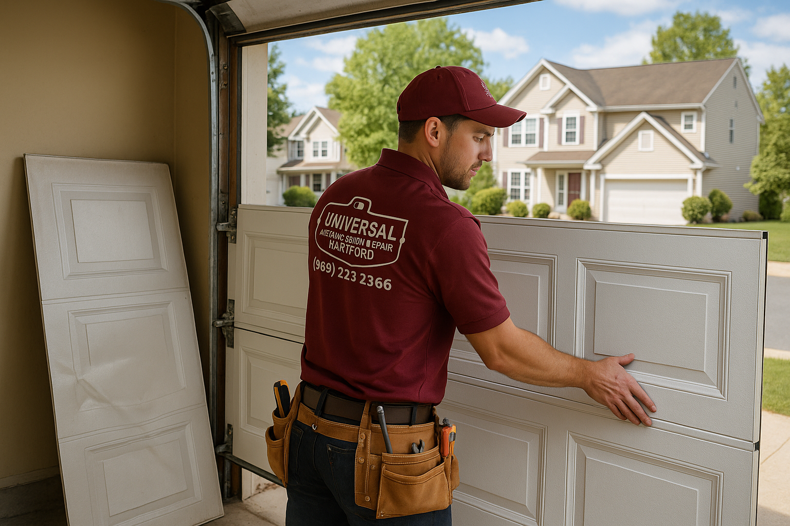 Garage Door Panel Replacement service in Lee