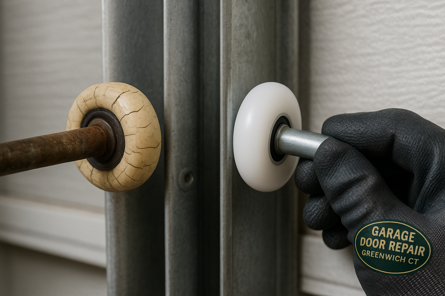 Garage Door Roller Replacement service in Rollinsford