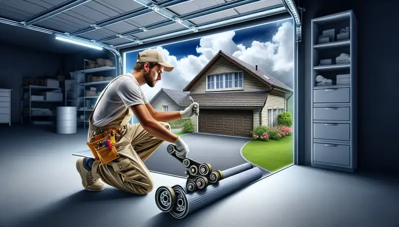 Garage Door Roller Replacement in Baldwin