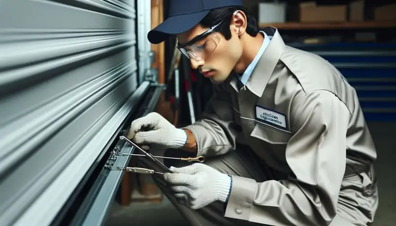 Garage Door Track Repair in Shapleigh
