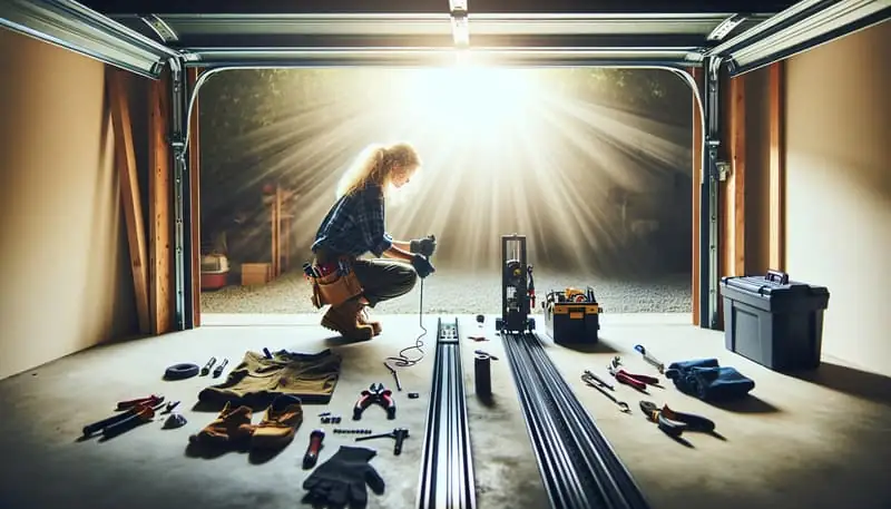 Garage Door Track Repair — Dayton